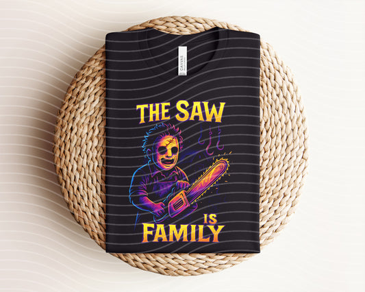 The Saw is Family Neon Graphic Tee