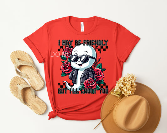 I May Be Friendly Graphic Tee