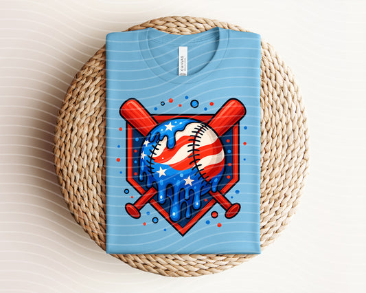 Baseball Drip Graphic Tee