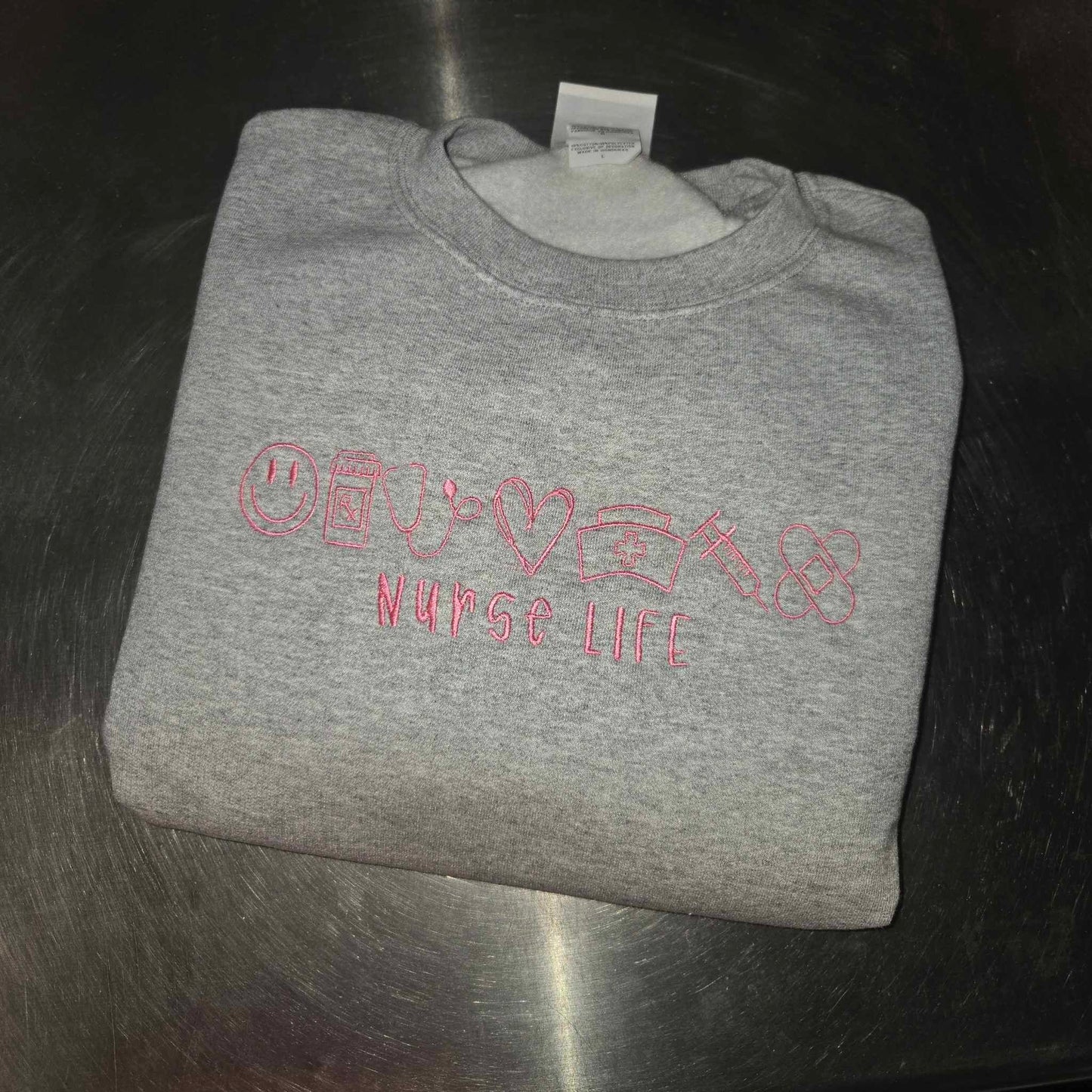 Nurse Life Embroidered Shirt