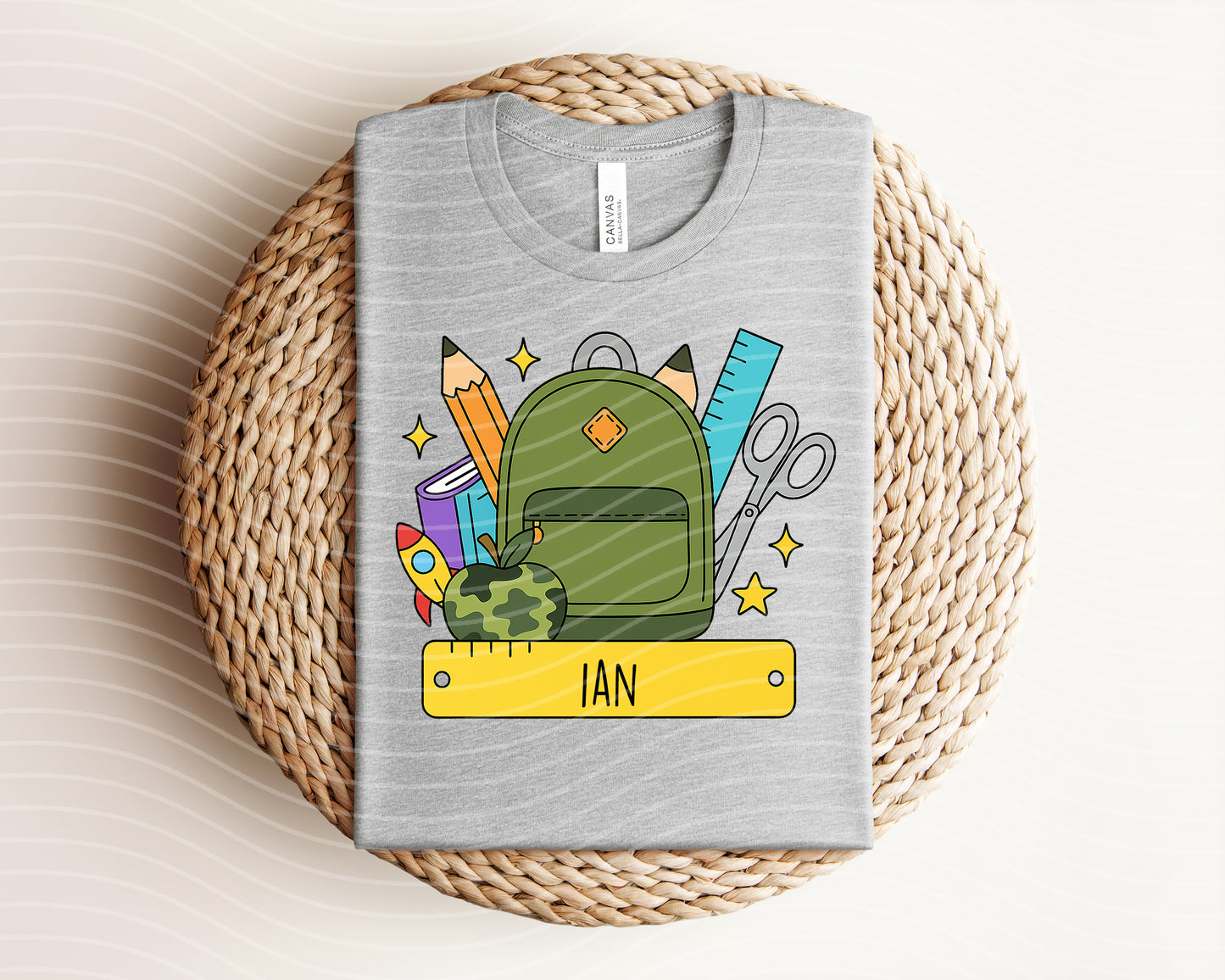 Custom Back to School Boy Graphic Tee