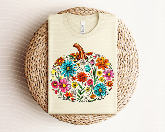 Floral Pumpkin Graphic Tee