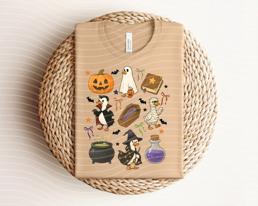 Spooky Geese Coquette Graphic Tee