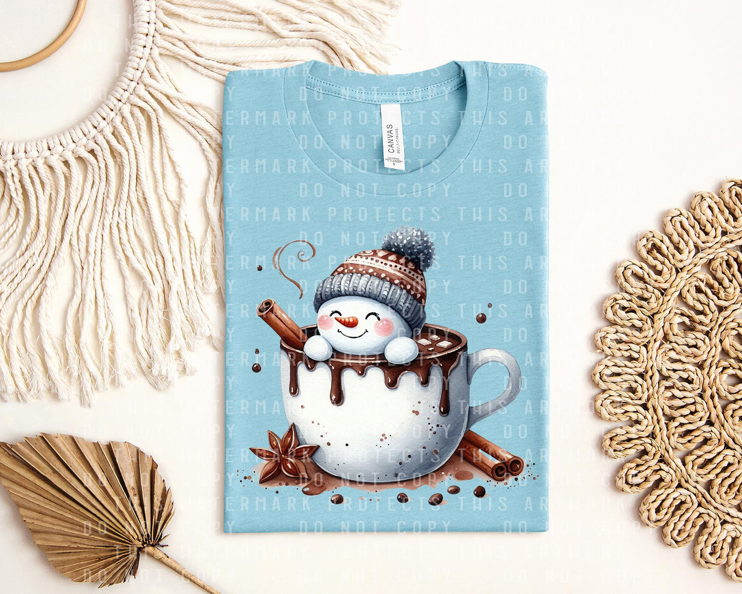 Cocoa Snowman Graphic Tee