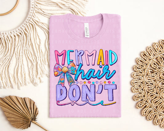 Mermaid Hair Don't Care Graphic Tee