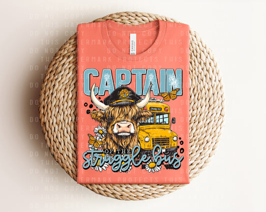 Captain of the Struggle Bus Graphic Tee