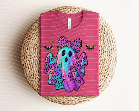 Leopard Boujee Ghost Graphic Tee