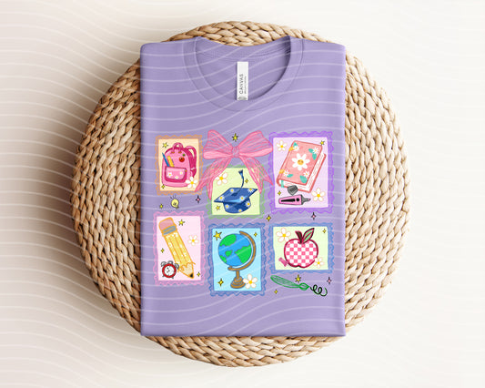 School Stamps Graphic Tee