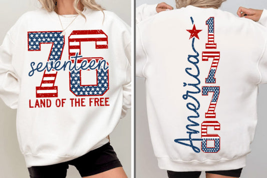 1776 Land of the Free Graphic Tee