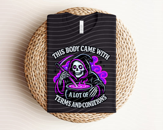 This Body Came with a Lot of Terms and Conditions Graphic Tee