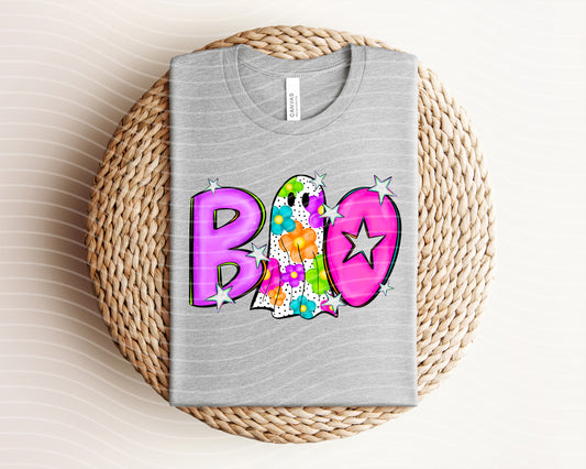 Boo Floral Ghost Graphic Tee