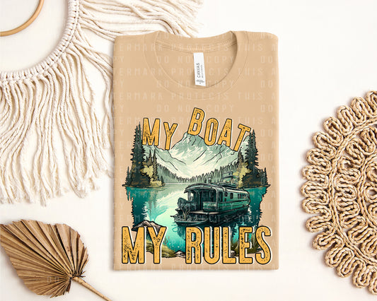 My Boat My Rules Graphic Tee