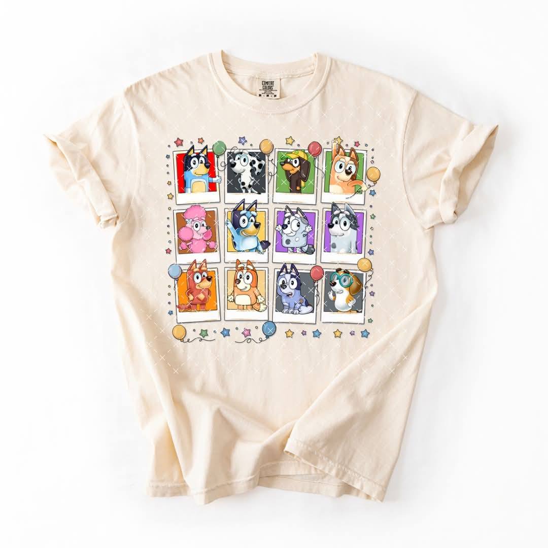 Blue Polaroid Graphic Tee