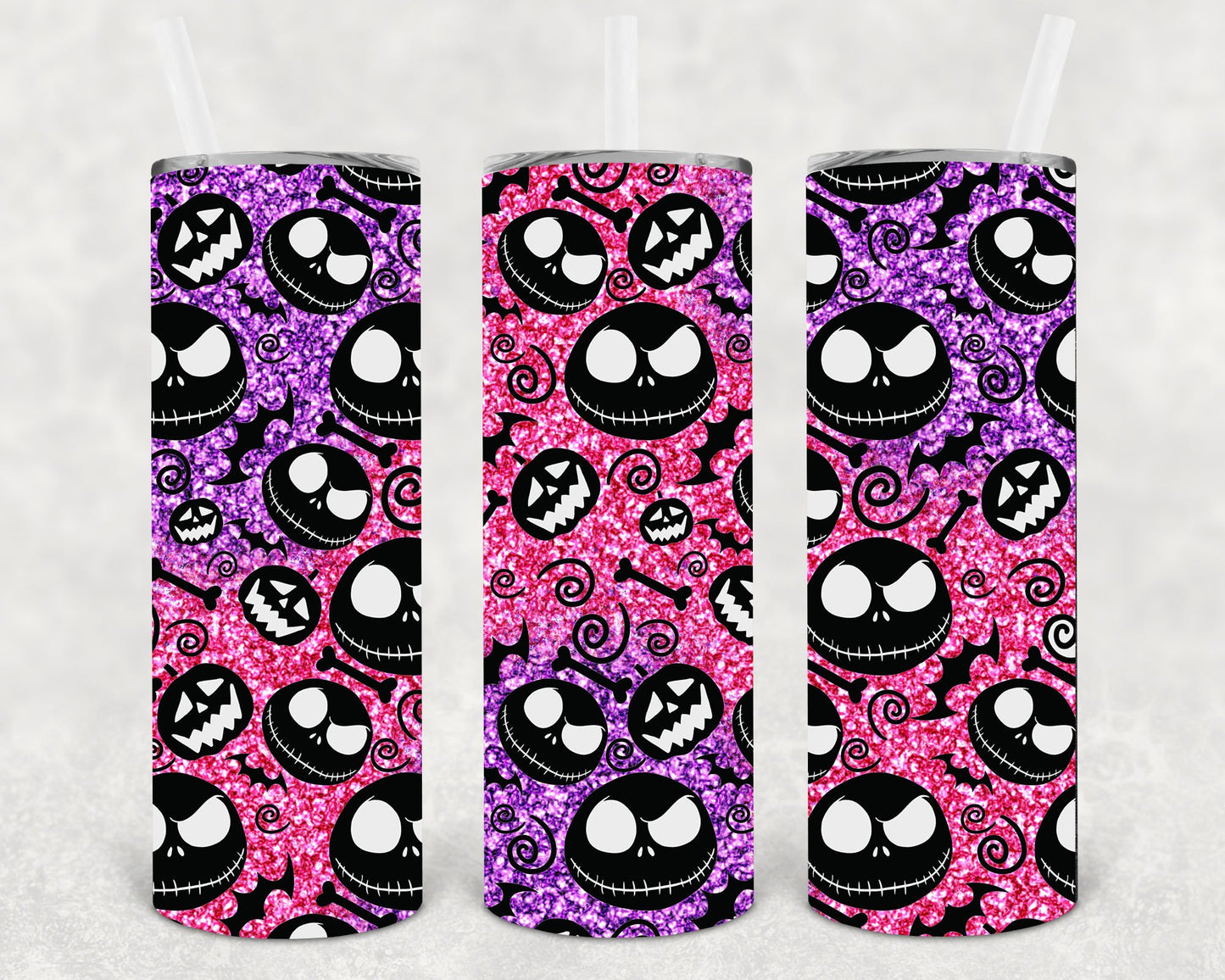 Jack Faces 20 Oz Skinny Tumbler