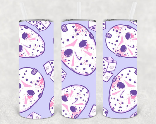 Jason Unlucky 20 Oz Skinny Tumbler