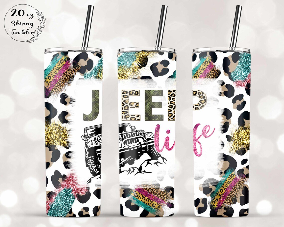 Jeep Life 20 Oz Skinny Tumbler