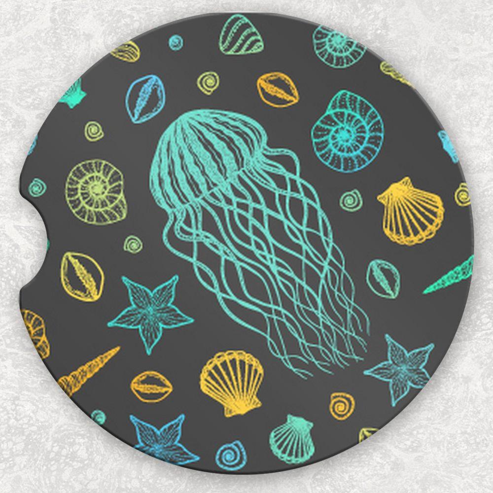 Car Coaster Set - Jellyfish