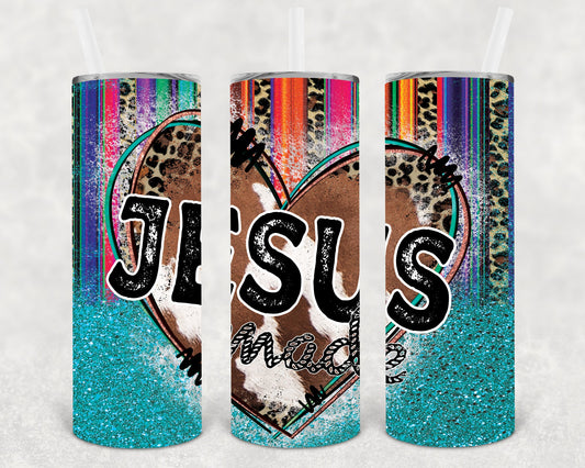 Jesus Made 20 Oz Skinny Tumbler