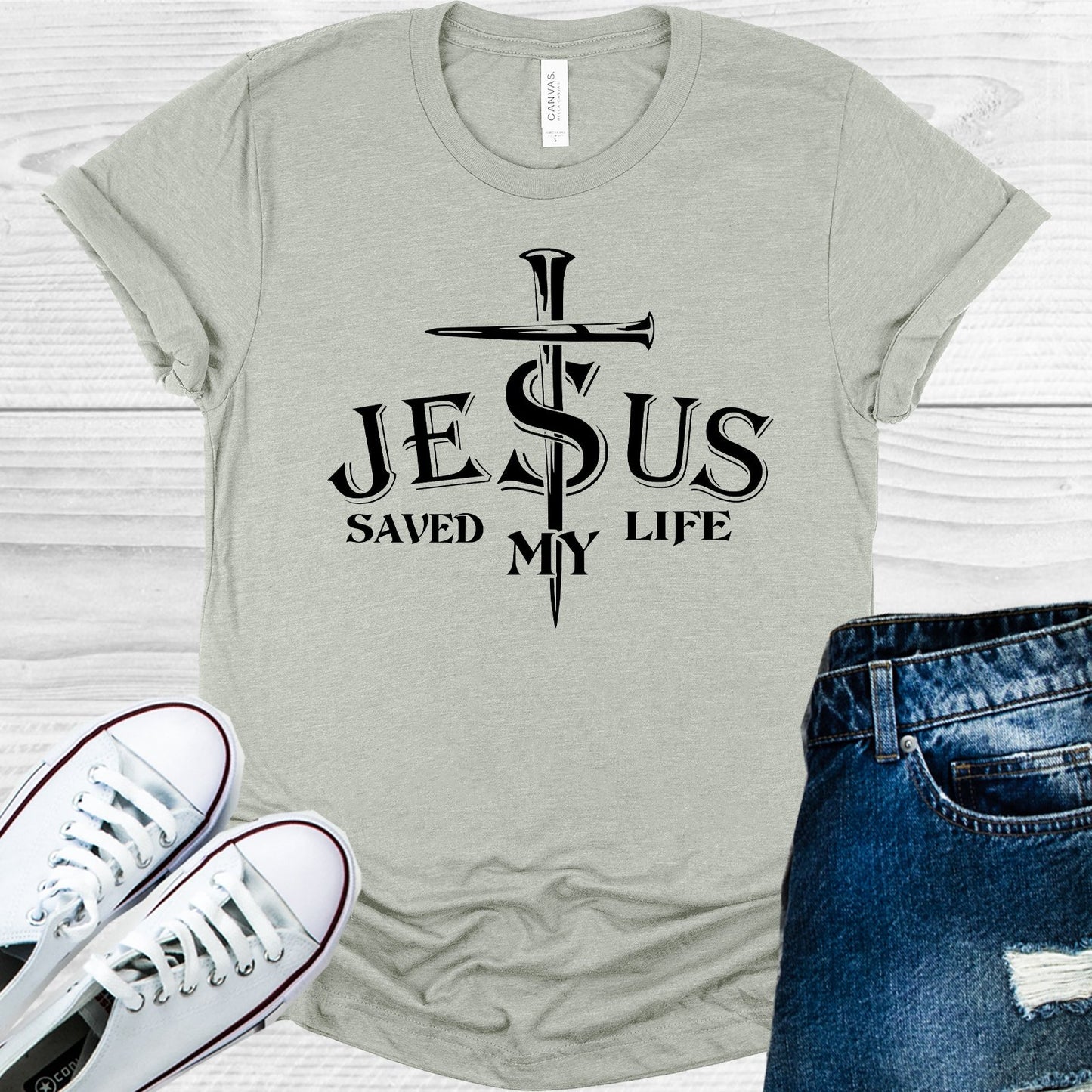 Jesus Saved My Life Graphic Tee Graphic Tee