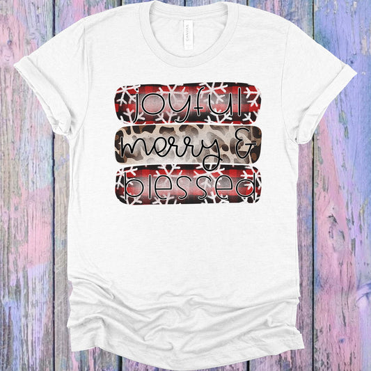 Joyful Merry And Blessed Graphic Tee Graphic Tee