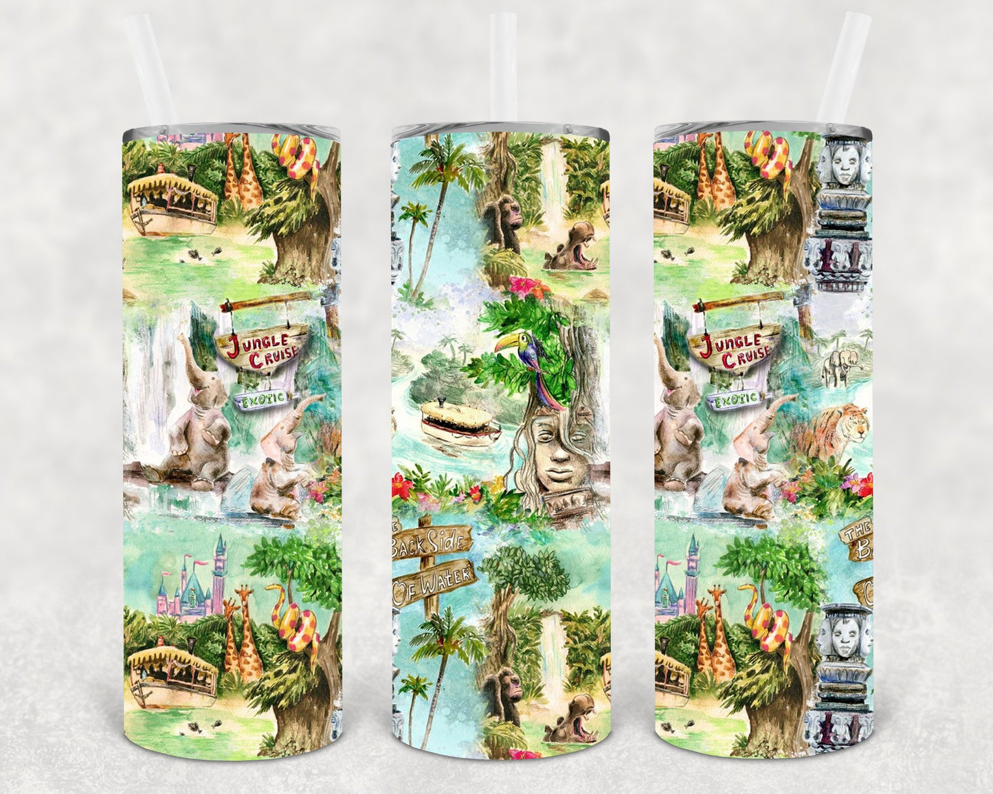 Jungle Cruise 20 Oz Skinny Tumbler