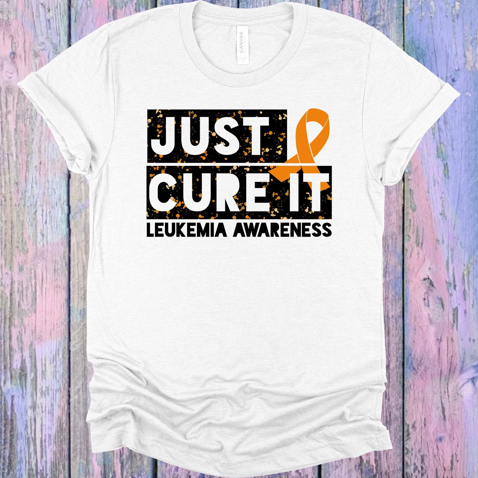 Just Cute It Leukemia Awareness Graphic Tee Graphic Tee