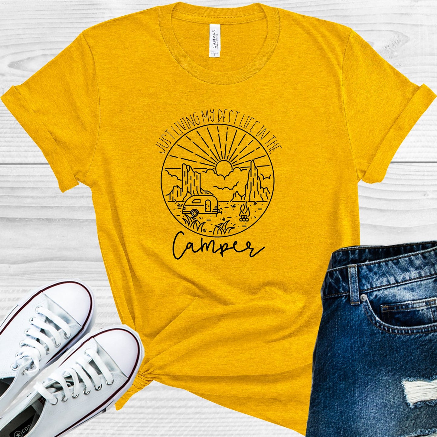 Just Living My Best Life In The Camper Graphic Tee Graphic Tee