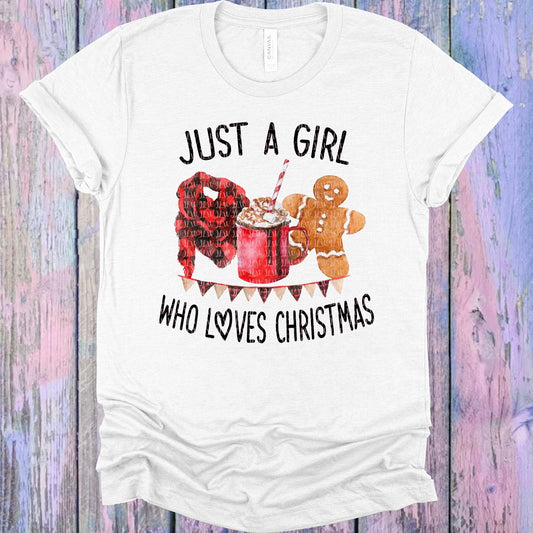 Just A Girl Who Loves Christmas Graphic Tee Graphic Tee