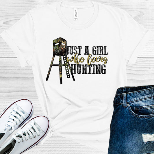Just A Girl Who Loves Hunting Graphic Tee Graphic Tee