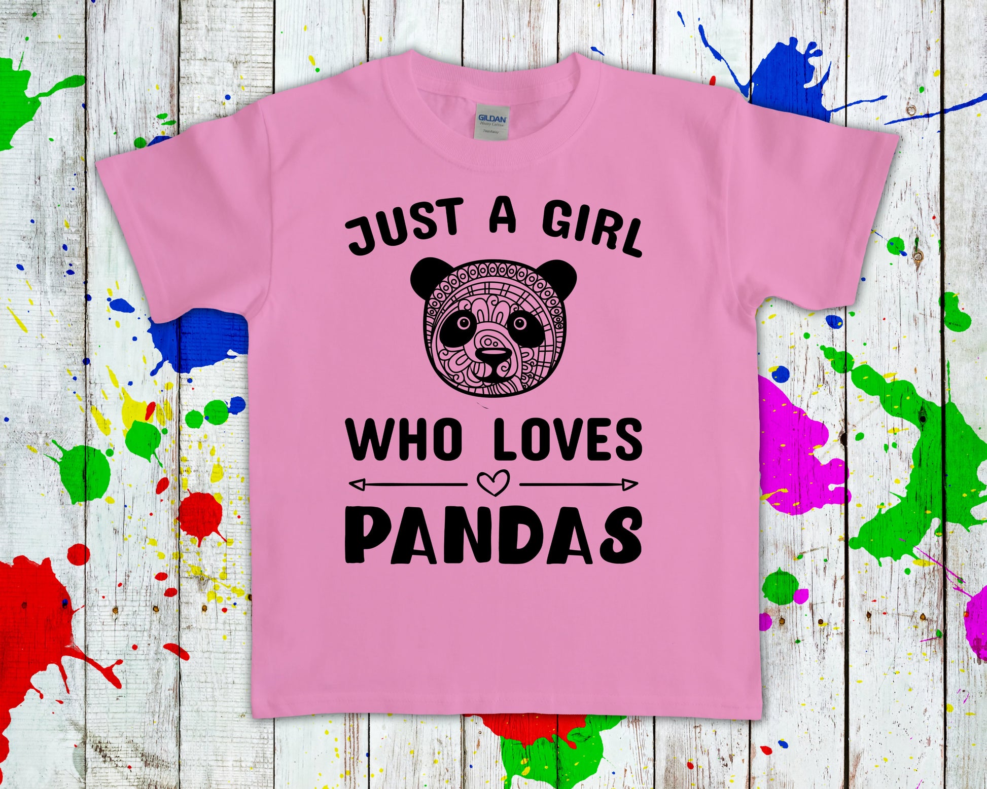 Just A Girl Who Loves Pandas Graphic Tee Graphic Tee