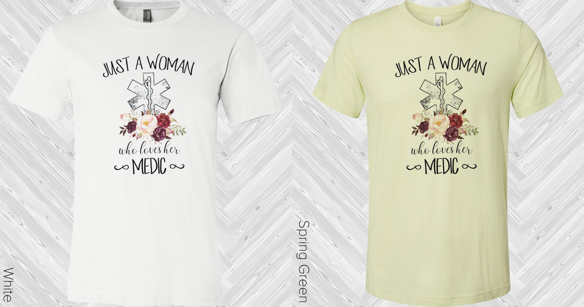 Just A Woman Who Loves Her Medic Graphic Tee Graphic Tee