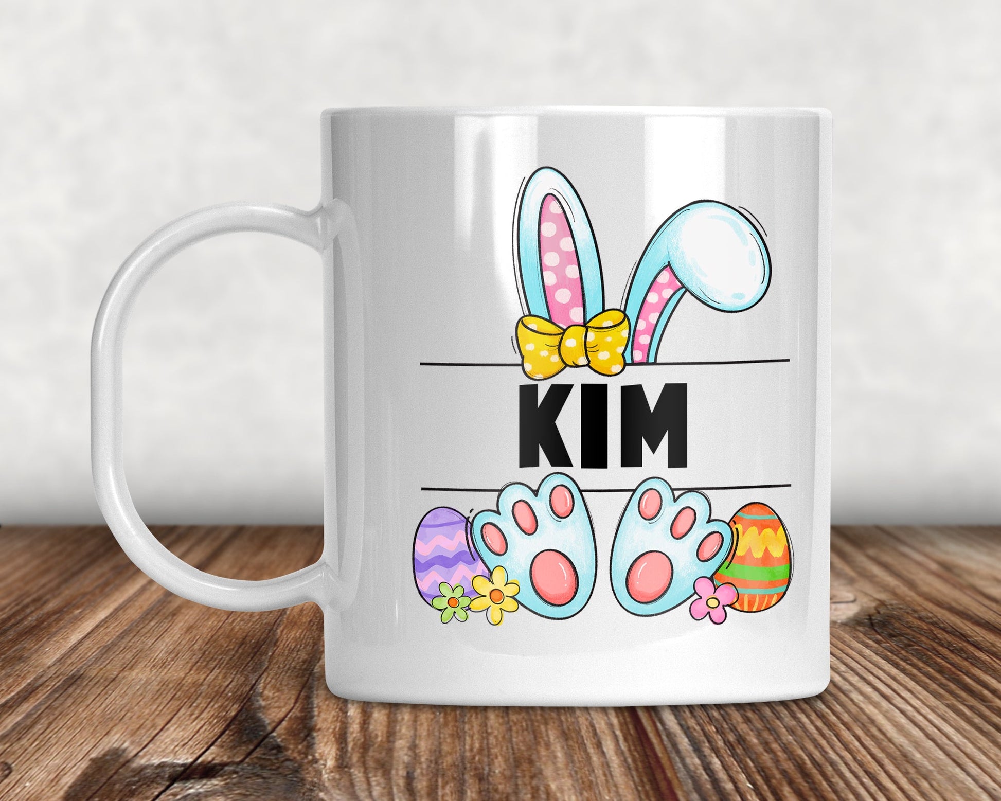 Easter Bunny Girl Customized Mug Coffee