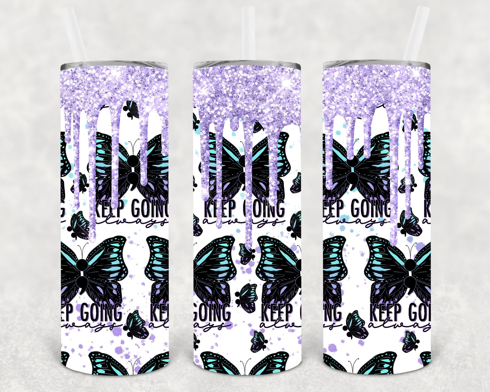 Keep Going Always 20 Oz Skinny Tumbler