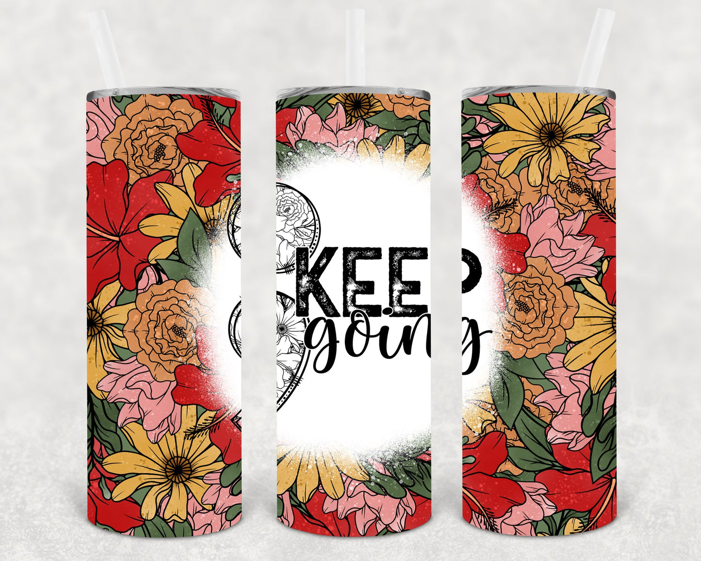 Keep Going 20 Oz Skinny Tumbler