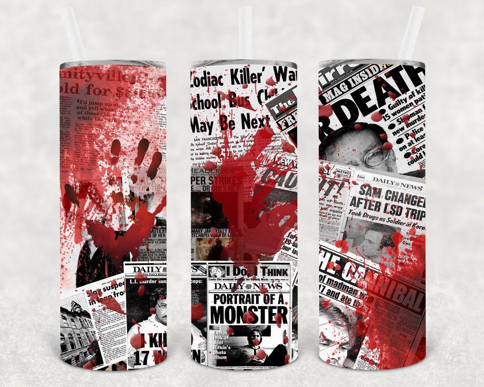 Killer News 20 Oz Skinny Tumbler