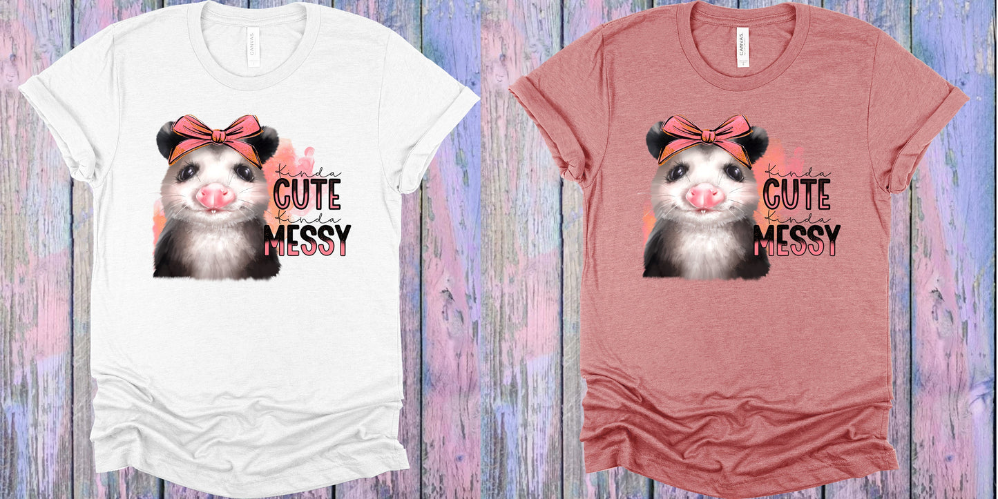 Kinda Cute Messy Graphic Tee Graphic Tee