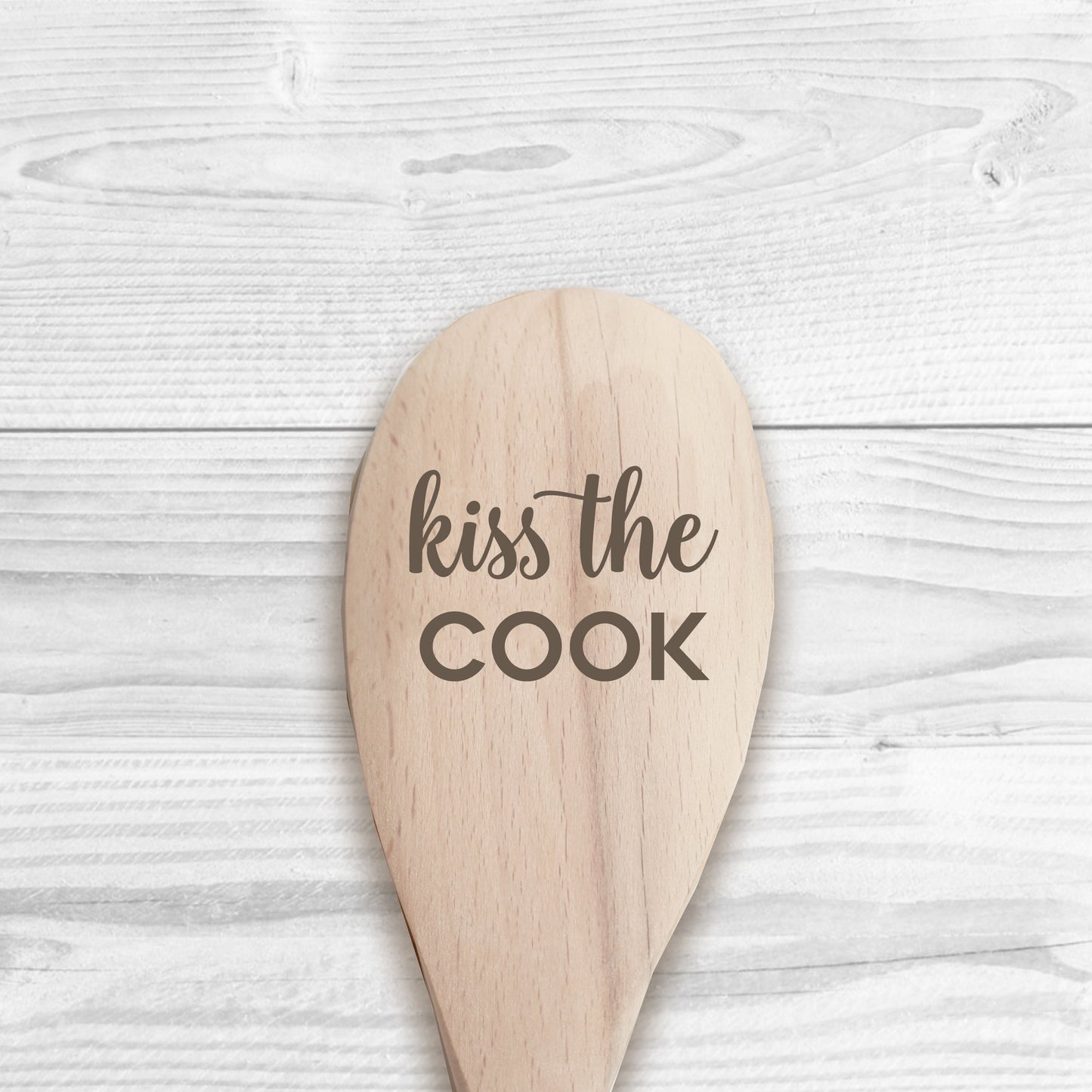 Kiss The Cook Wooden Spoon