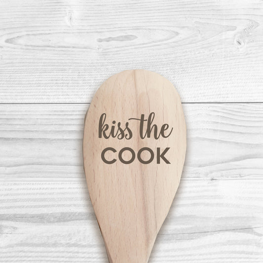 Kiss The Cook Wooden Spoon