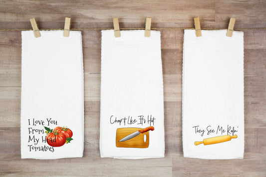 I Love You From My Head Tomatoes Hand Towel