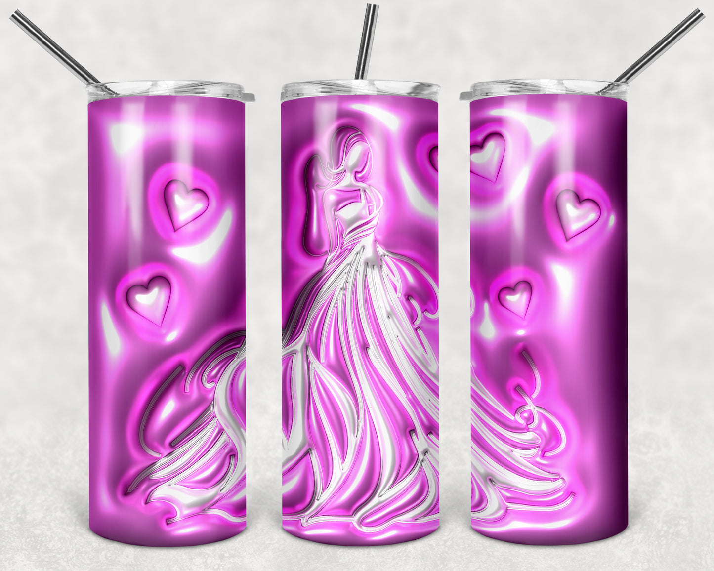 Bride Puffy 20 oz Skinny Tumbler