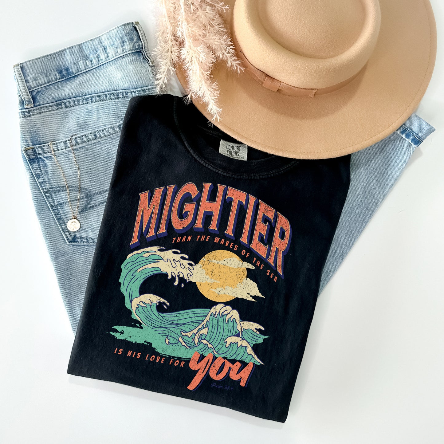 Mightier Than the Waves of the Sea is His Love for You Graphic Tee