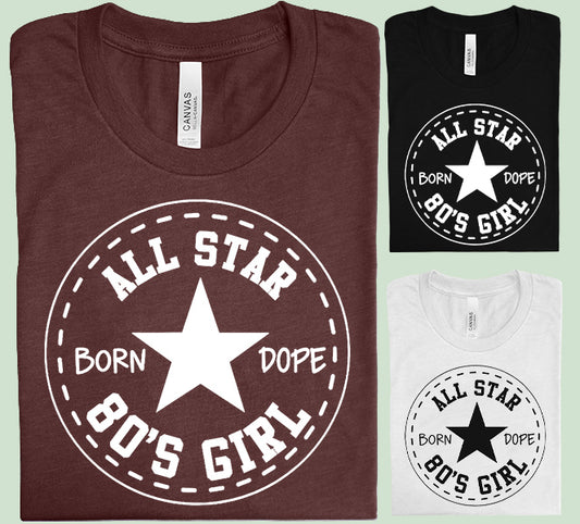 All Star 80s Girl Graphic Tee