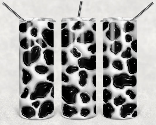 Cow Puffy 20 oz Skinny Tumbler