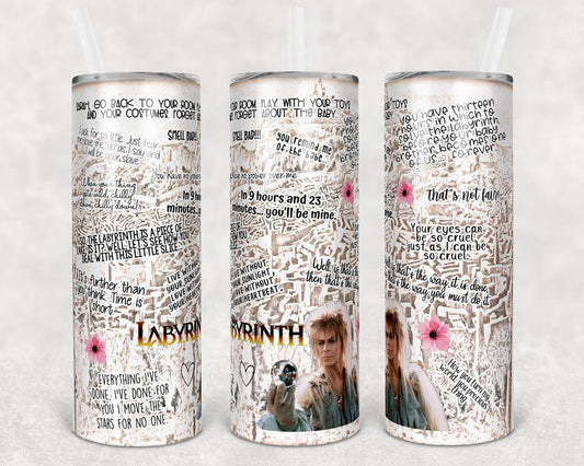 Labyrinth 20 Oz Skinny Tumbler