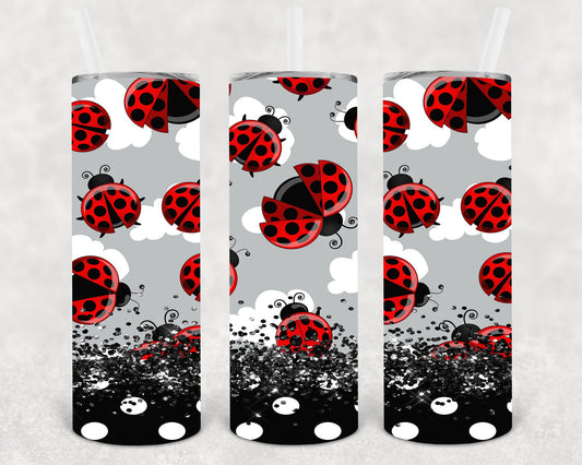 Ladybug 20 Oz Skinny Tumbler