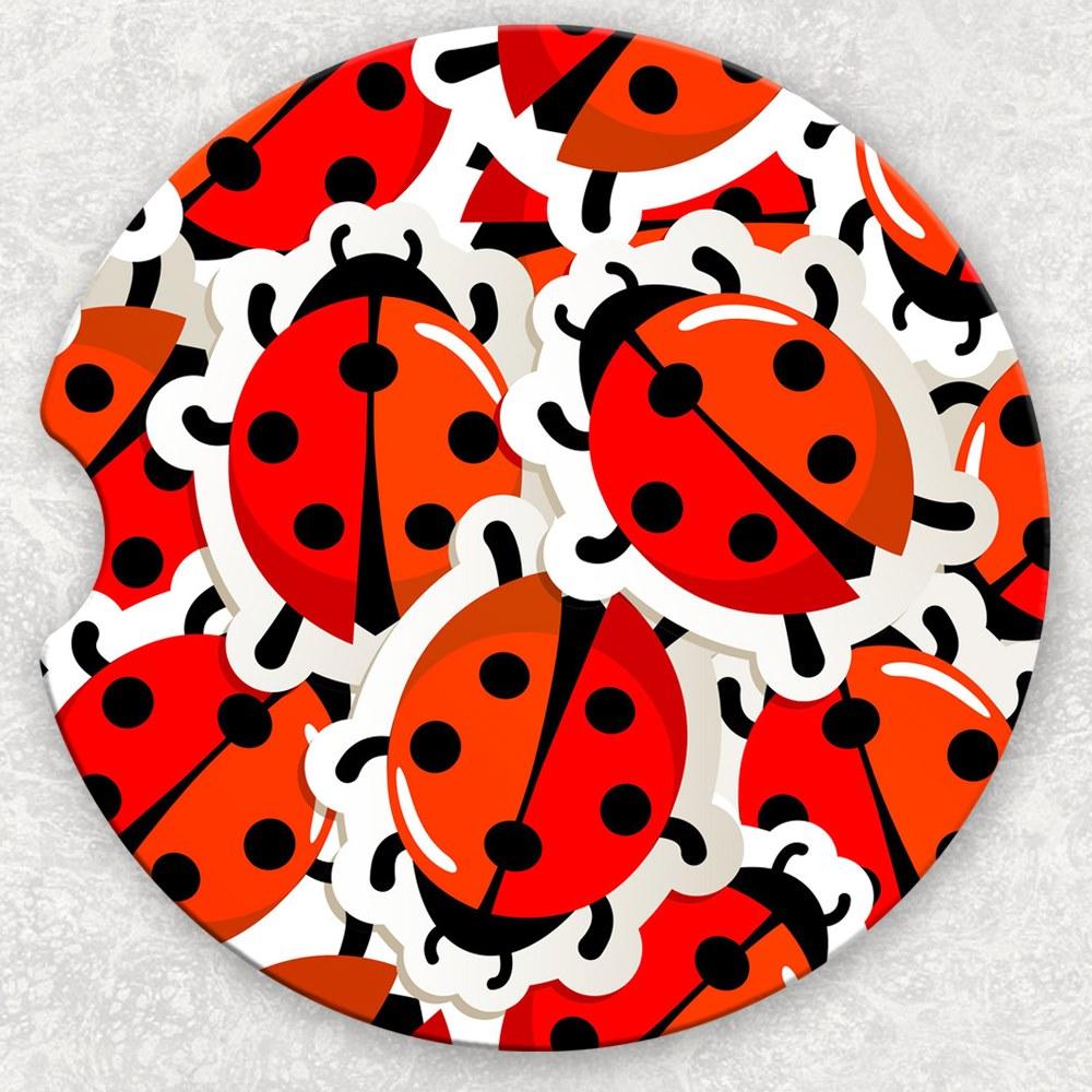 Car Coaster Set - Ladybugs