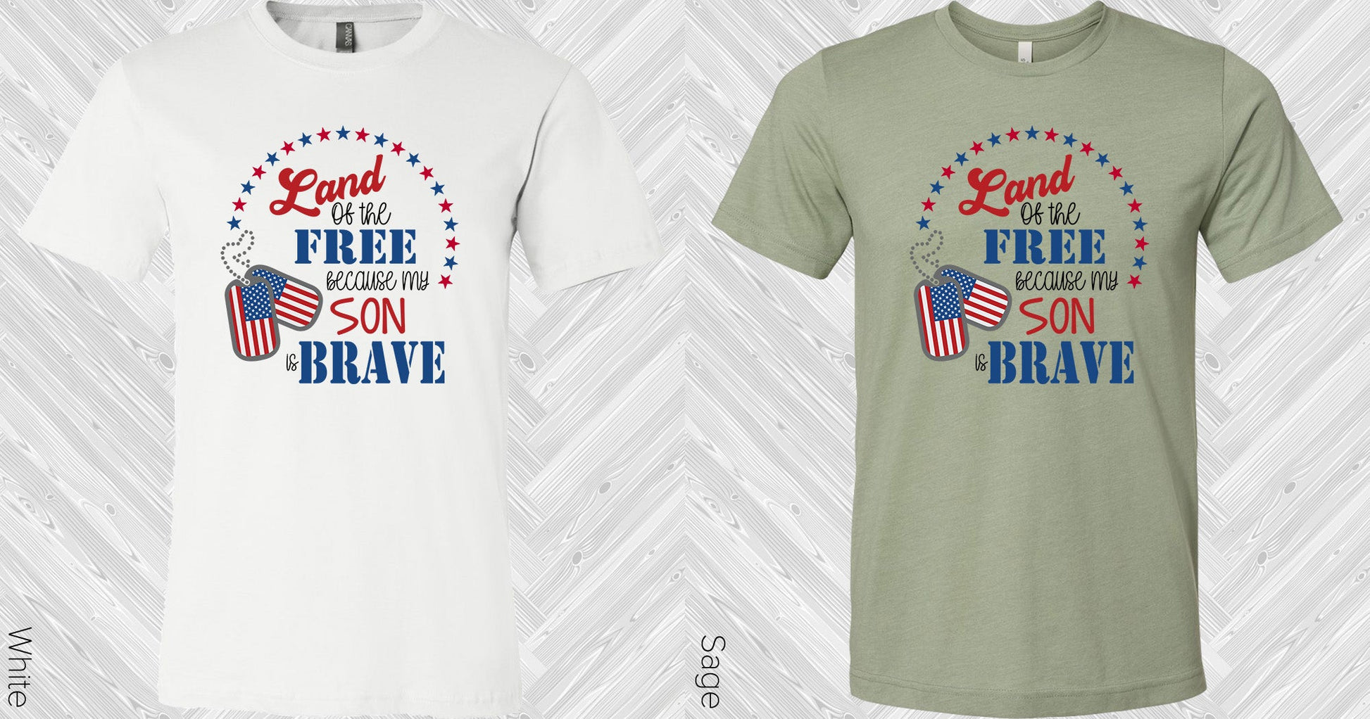 Land Of The Free Because My Son Is Brave Graphic Tee Graphic Tee
