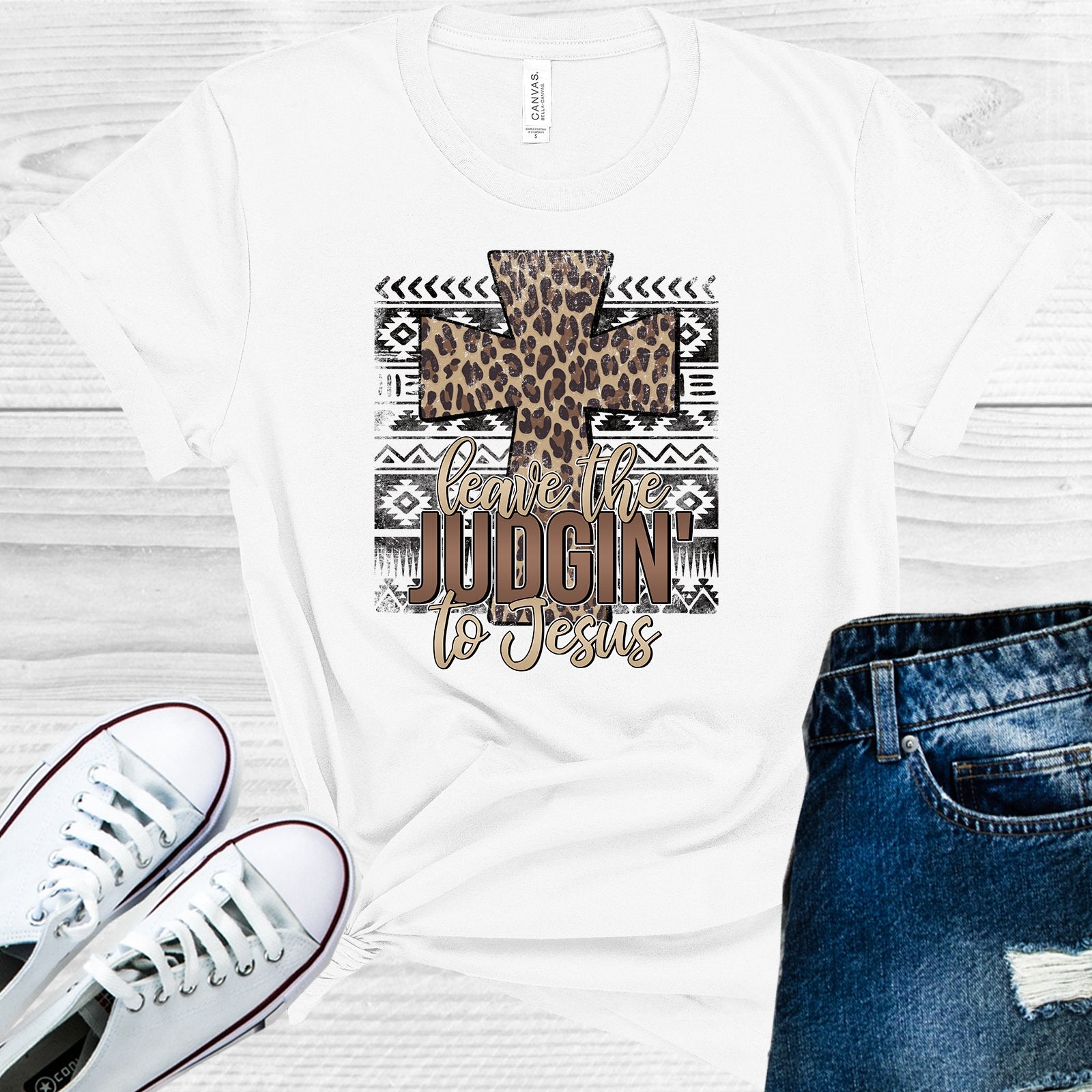 Leave The Judgin To Jesus Graphic Tee Graphic Tee