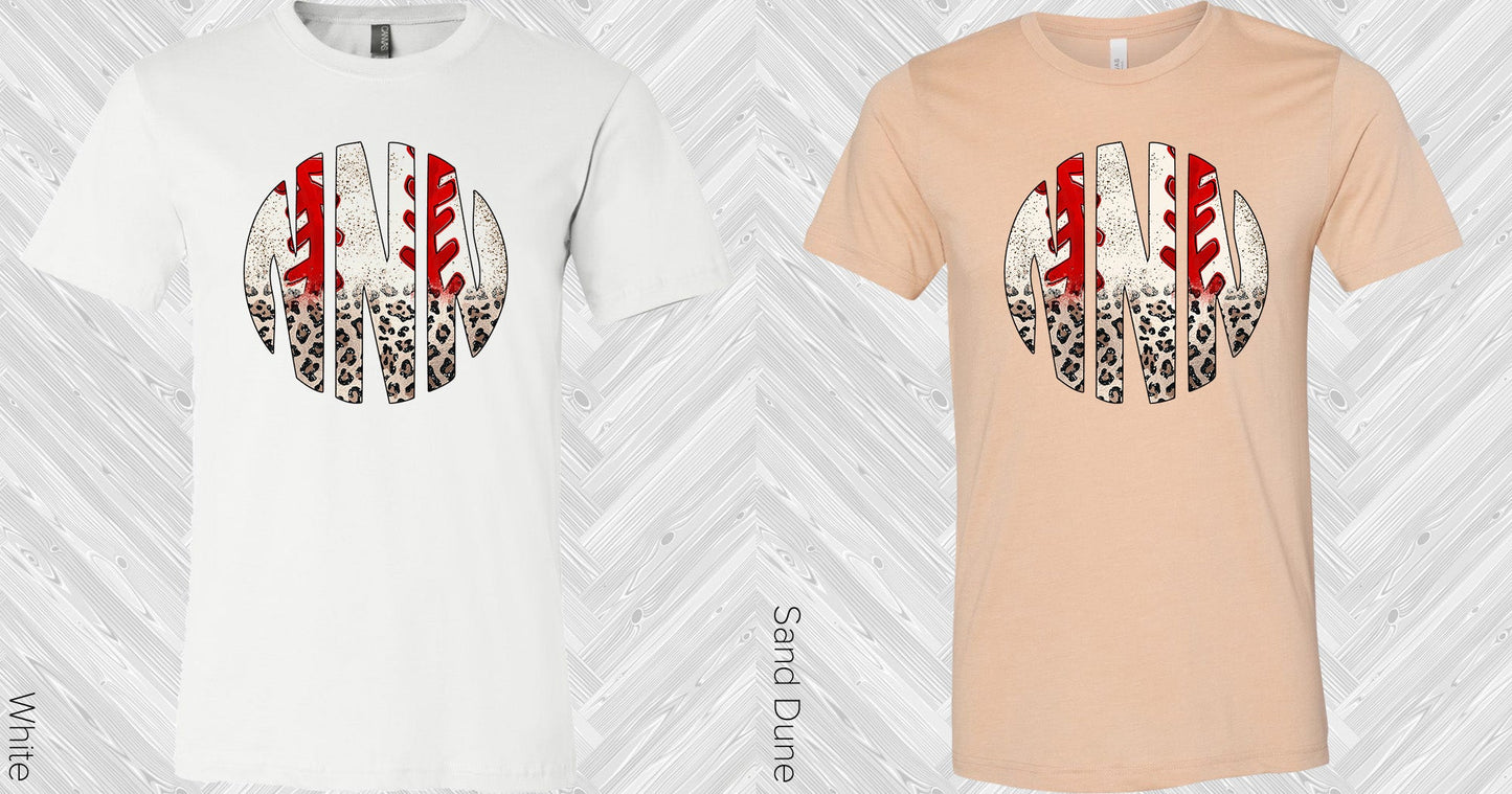Leopard Baseball Monogram Graphic Tee Graphic Tee