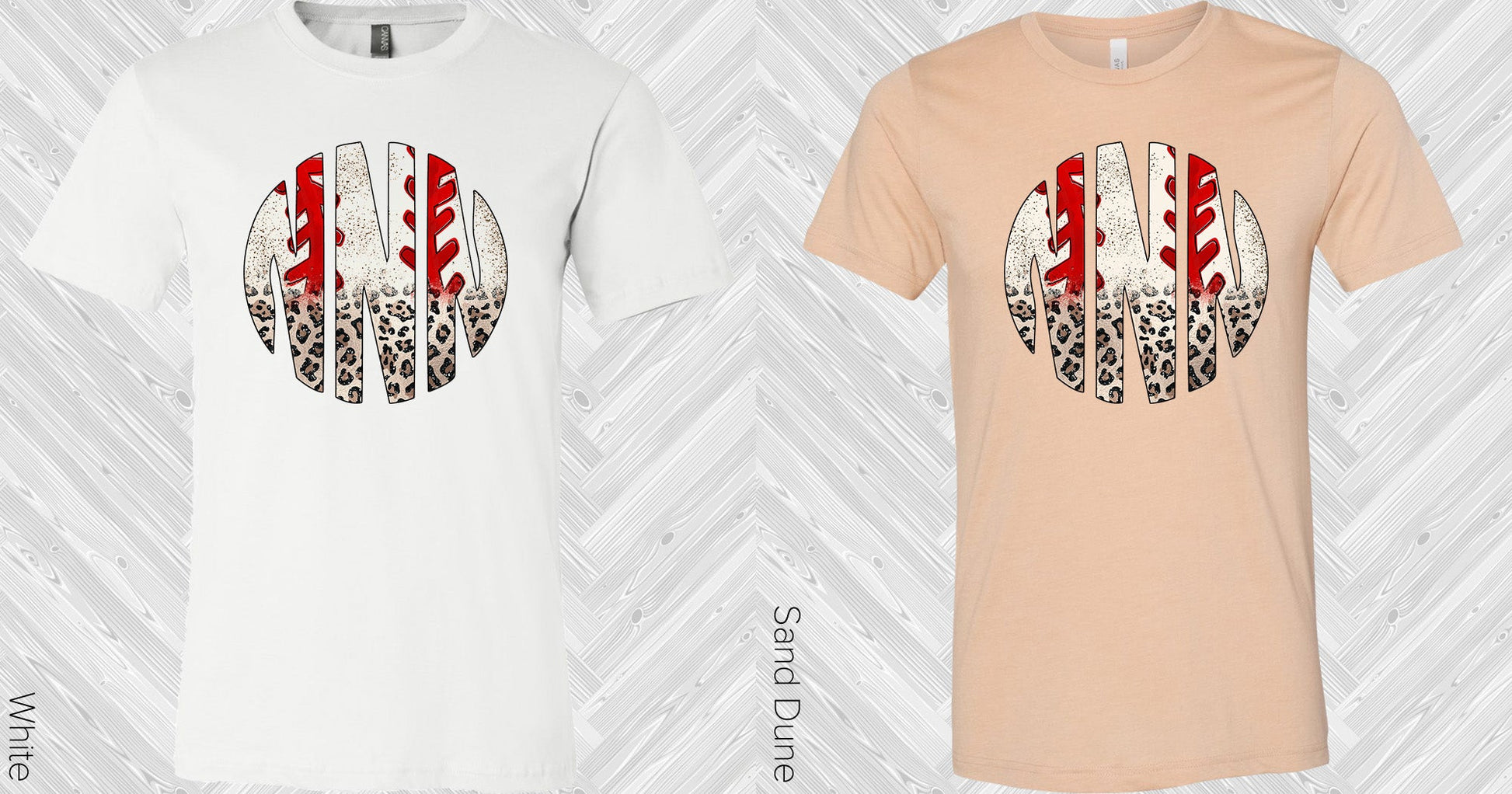 Leopard Baseball Monogram Graphic Tee Graphic Tee